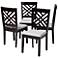 Baxton Studio Caron Gray Fabric Upholstered Wood Dining Chair