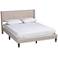 Baxton Studio Casol Beige Tufted Fabric Platform Bed