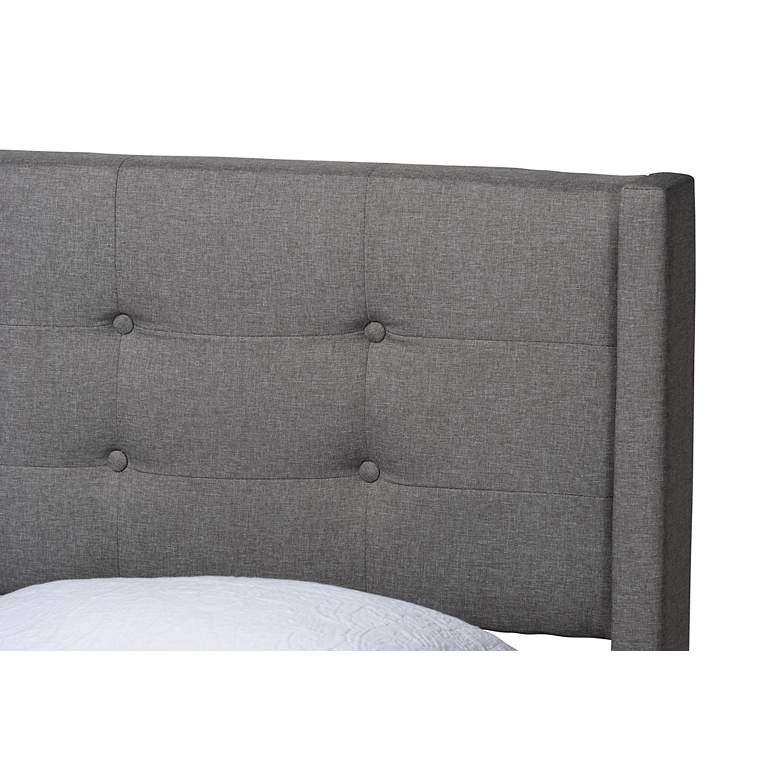 Image 3 Baxton Studio Casol Gray Tufted Fabric Full Platform Bed more views