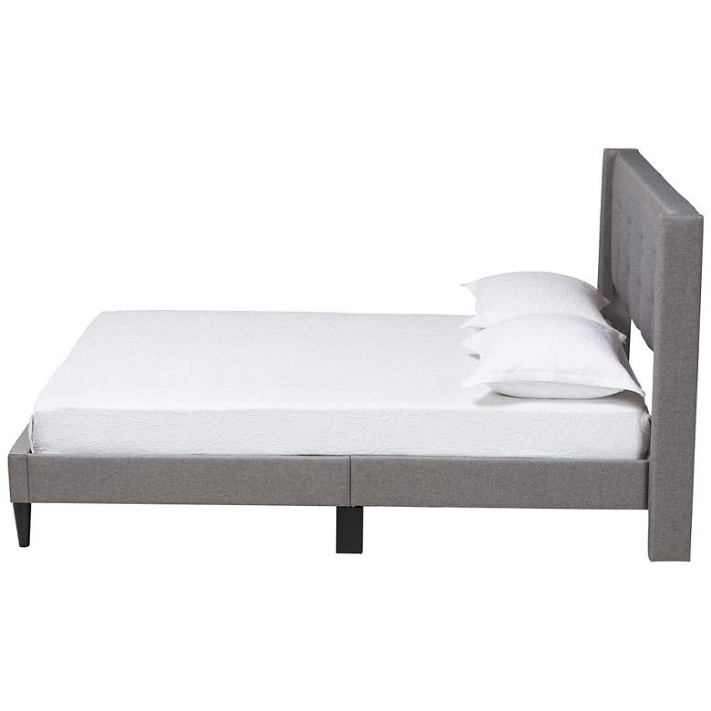 Image 6 Baxton Studio Casol Gray Tufted Fabric Full Platform Bed more views