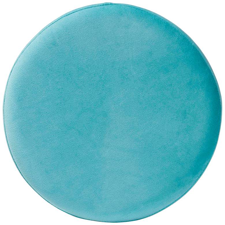 Image 4 Baxton Studio Chaela Sky Blue Velvet Ottoman more views