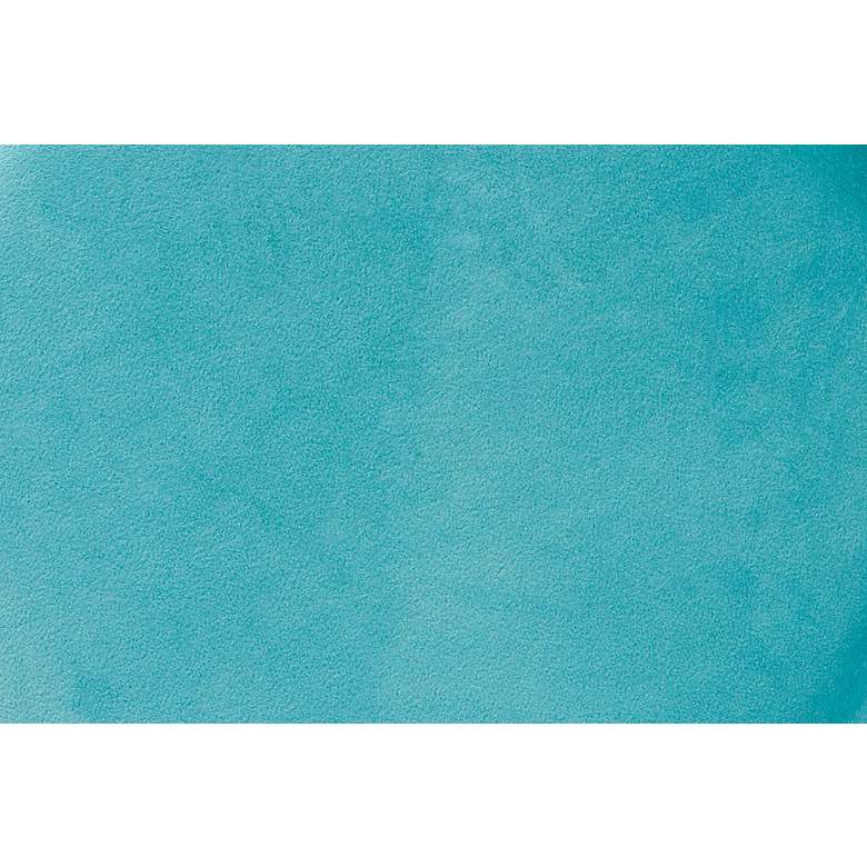 Image 5 Baxton Studio Chaela Sky Blue Velvet Ottoman more views