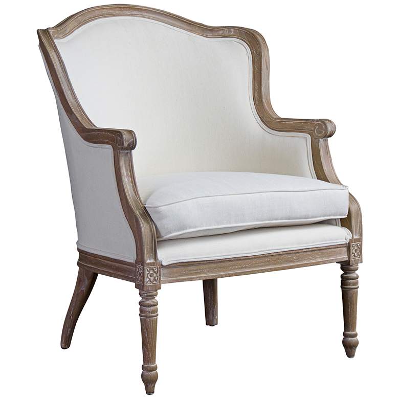 Image 1 Baxton Studio Charlemagne Beige French Accent Chair