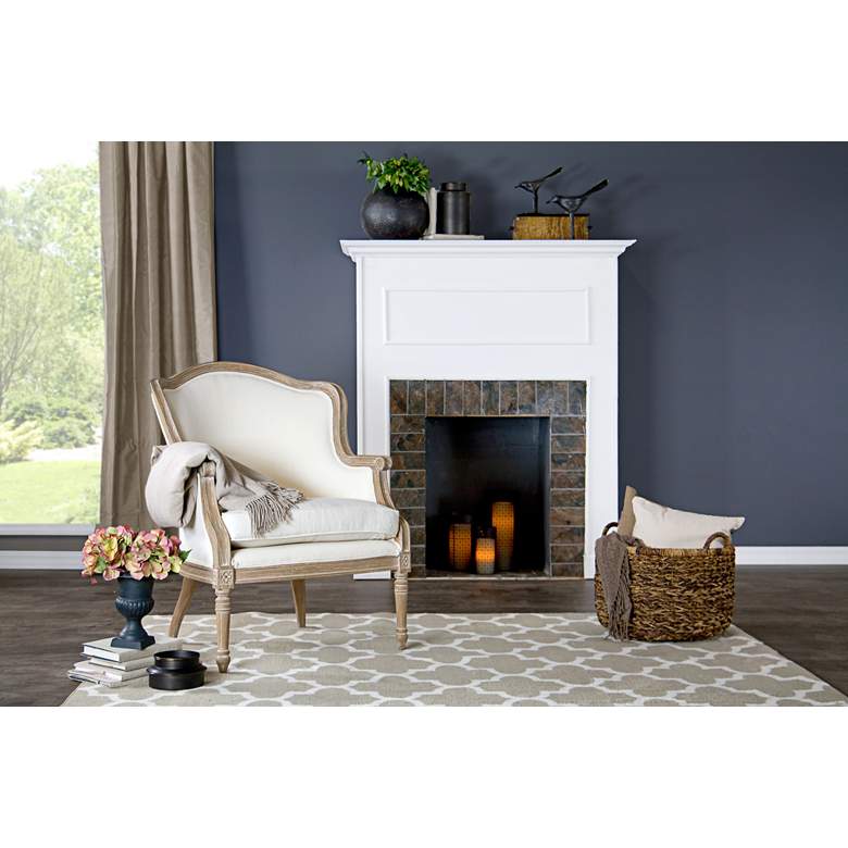 Image 7 Baxton Studio Charlemagne Beige French Accent Chair more views