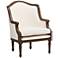 Baxton Studio Charlemagne Off-White French Accent Chair