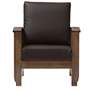 2_Baxton Studio Charlotte Dark Brown Faux Leather 1-Seater Lounge Chair