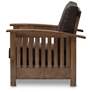 4_Baxton Studio Charlotte Dark Brown Faux Leather 1-Seater Lounge Chair more views