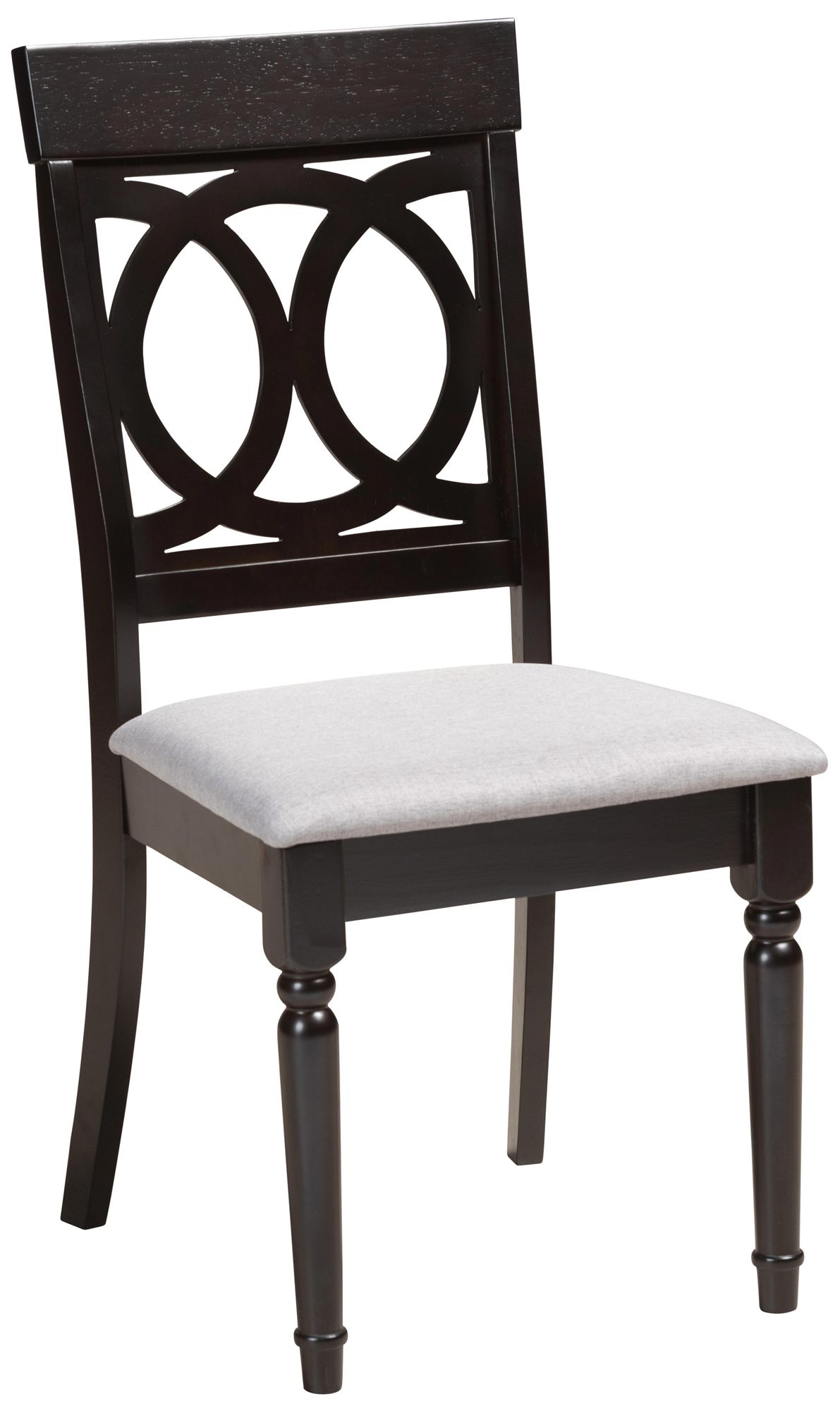 Image 3 Baxton Studio Charlottle Gray Fabric 5-Piece Dining Set more views