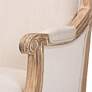2_Baxton Studio Chavanon Light Beige Linen Fabric Accent Chair more views