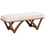 2_Baxton Studio Chenoa Boucle Fabric Wood Bench