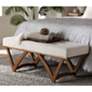 1_Baxton Studio Chenoa Boucle Fabric Wood Bench