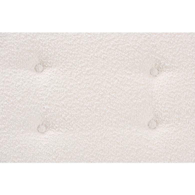 Image 6 Baxton Studio Chenoa Boucle Fabric Wood Bench more views