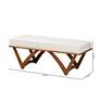 7_Baxton Studio Chenoa Boucle Fabric Wood Bench more views