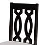 4_Baxton Studio Cherese Dark Brown Wood 7-Piece Dining Set more views