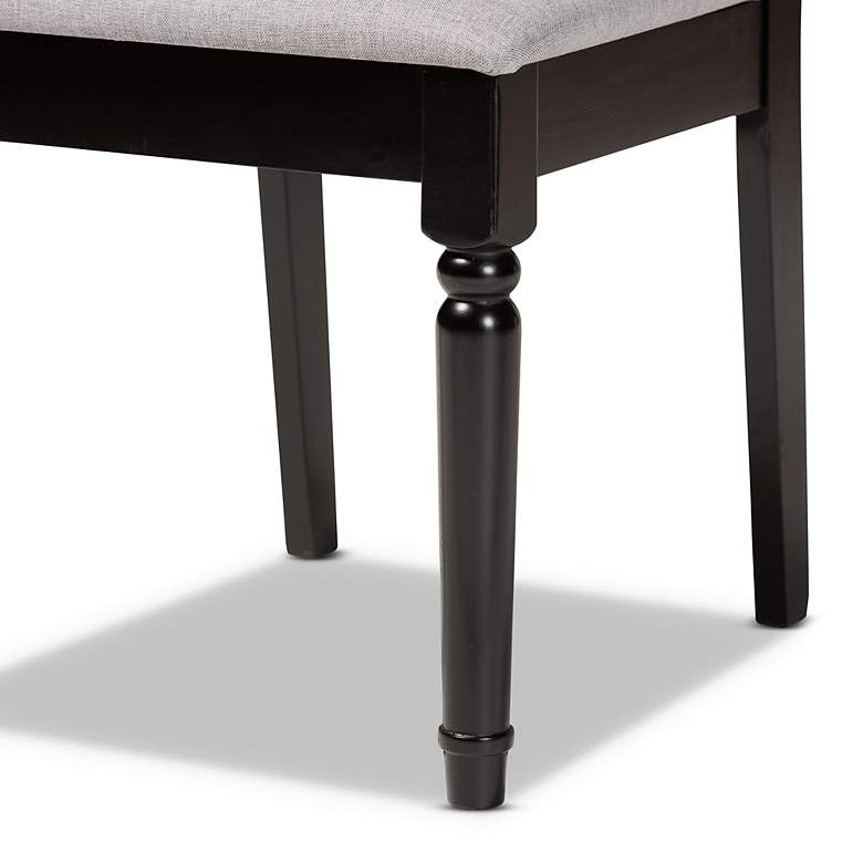 Image 4 Baxton Studio Cherese Gray Fabric Dining Chairs Set of 2 more views