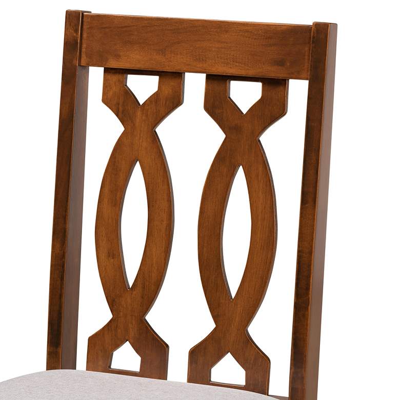 Image 3 Baxton Studio Cherese Walnut Brown Dining Chairs Set of 2 more views