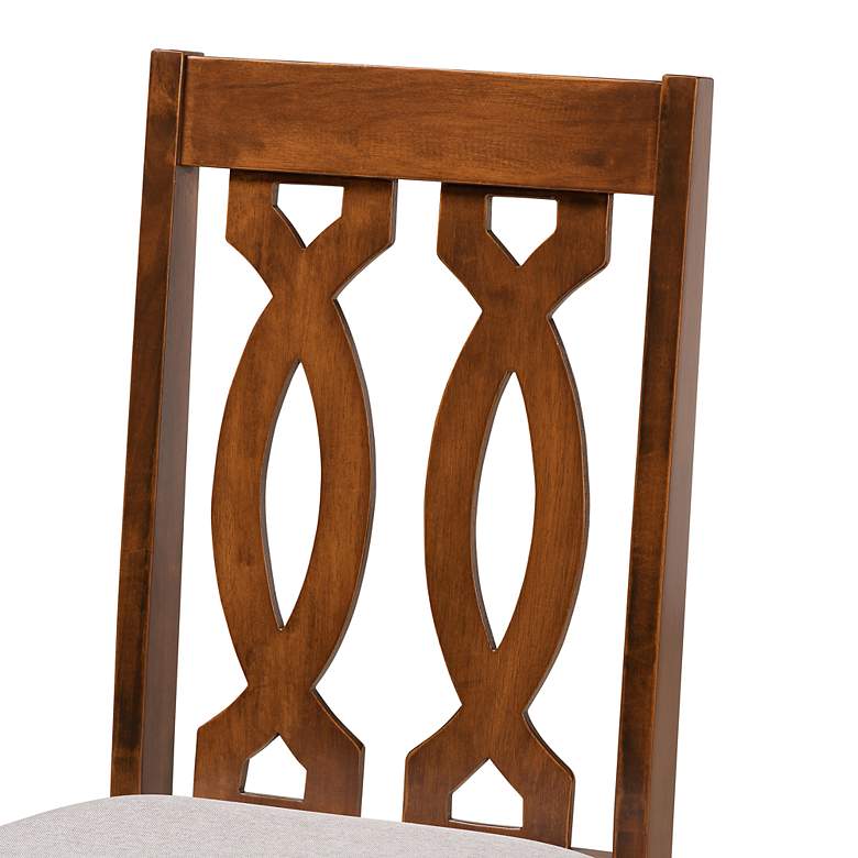 Image 3 Baxton Studio Cherese Walnut Brown Wood 5-Piece Dining Set more views