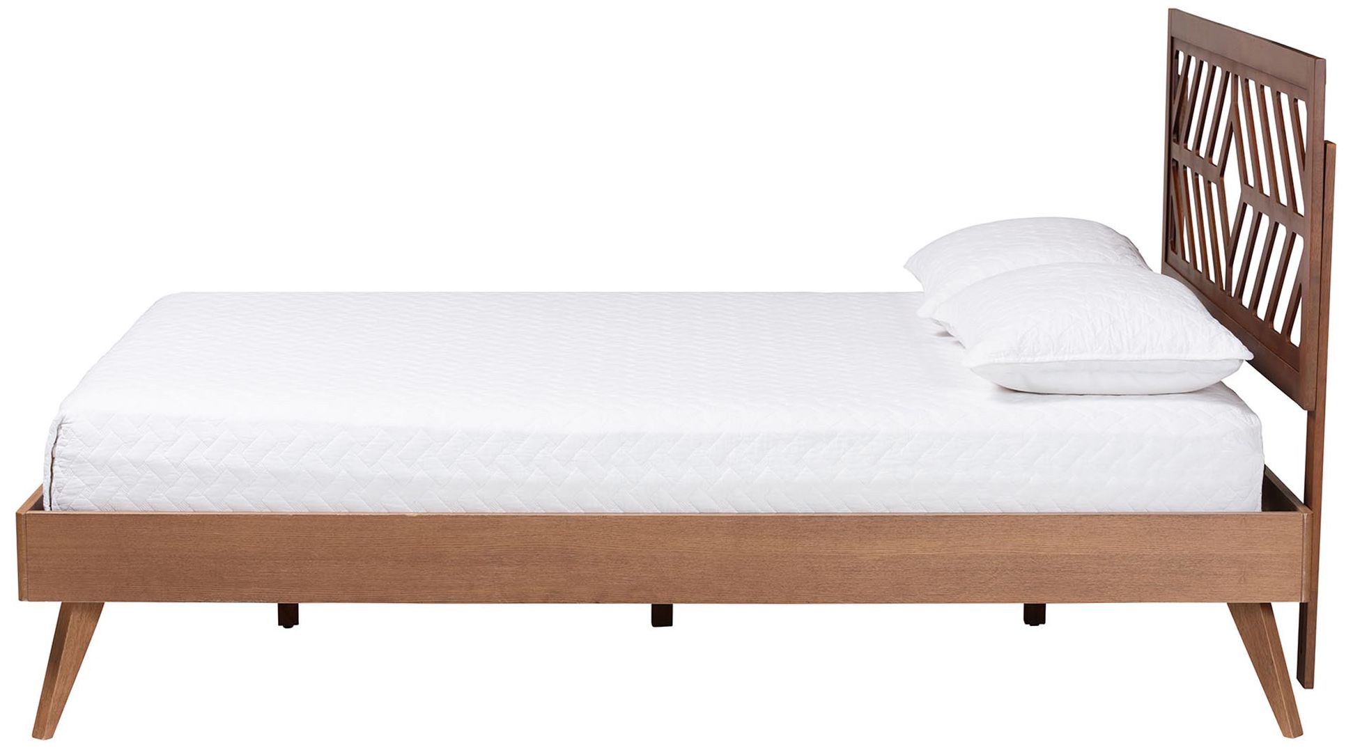 Image 3 Baxton Studio Chinedu Platform Bed - Mid-Century Modern Bed, Queen more views