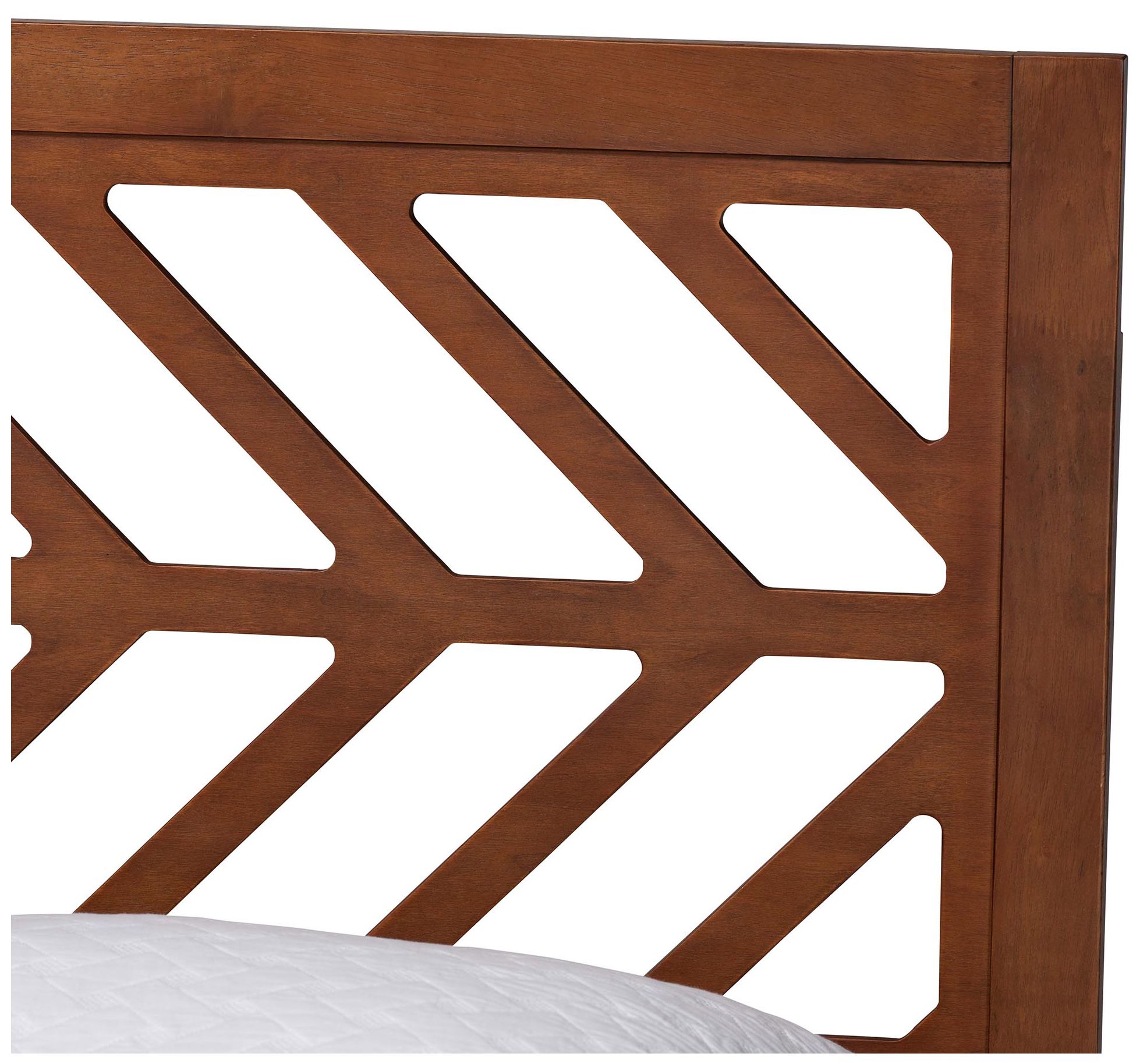 Image 5 Baxton Studio Chinedu Platform Bed - Mid-Century Modern Bed, Queen more views