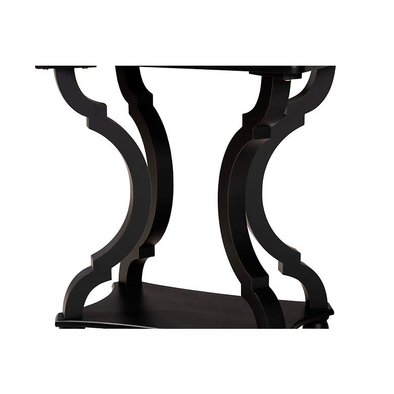 Image 3 Baxton Studio Cianna 22" Wide Black Wood End Table more views