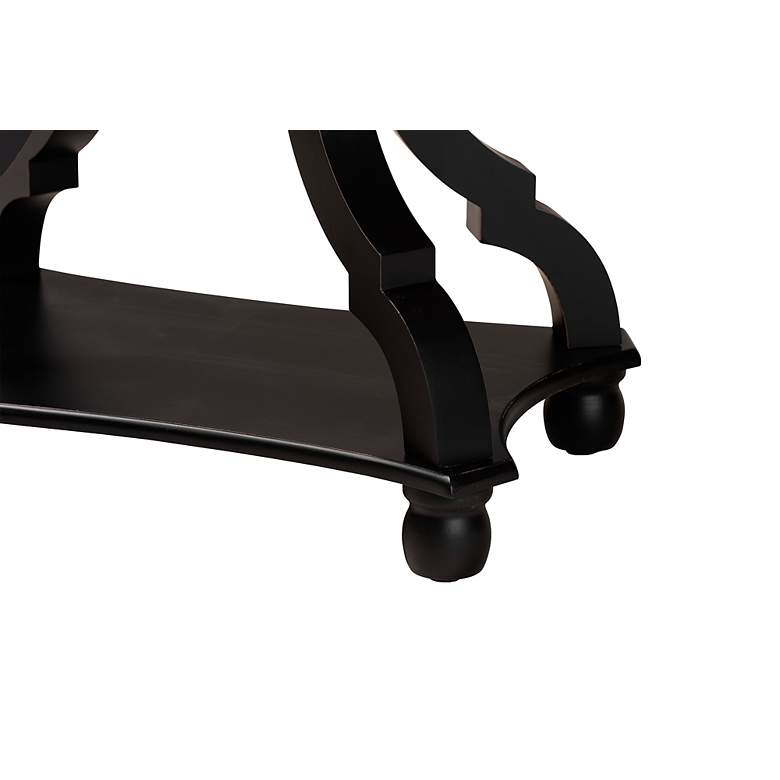 Image 4 Baxton Studio Cianna 22" Wide Black Wood End Table more views