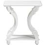 Baxton Studio Cianna 22" Wide White Wood End Table