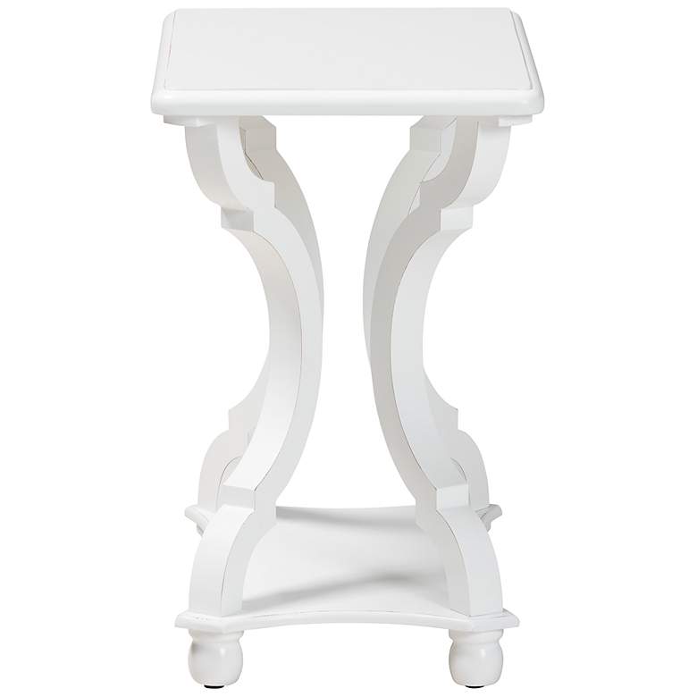 Image 7 Baxton Studio Cianna 22" Wide White Wood End Table more views