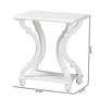 Baxton Studio Cianna 22" Wide White Wood End Table