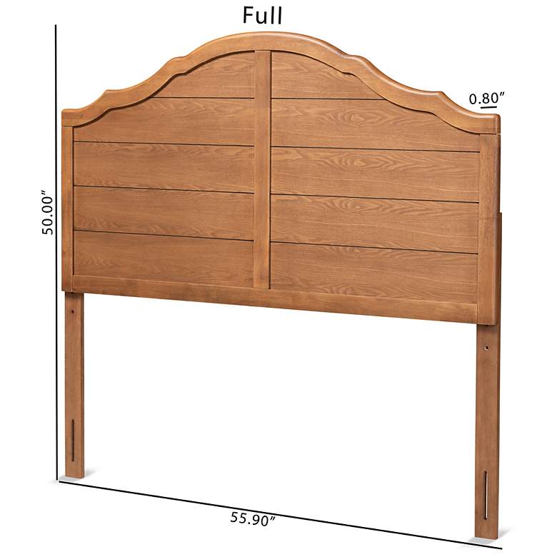 Image 7 Baxton Studio Clive Ash Walnut Rubberwood Full Headboard more views