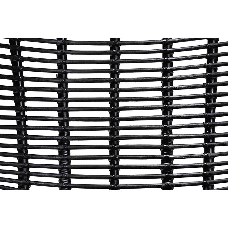 Image 5 Baxton Studio Colorado Black Rattan Accent Chair more views