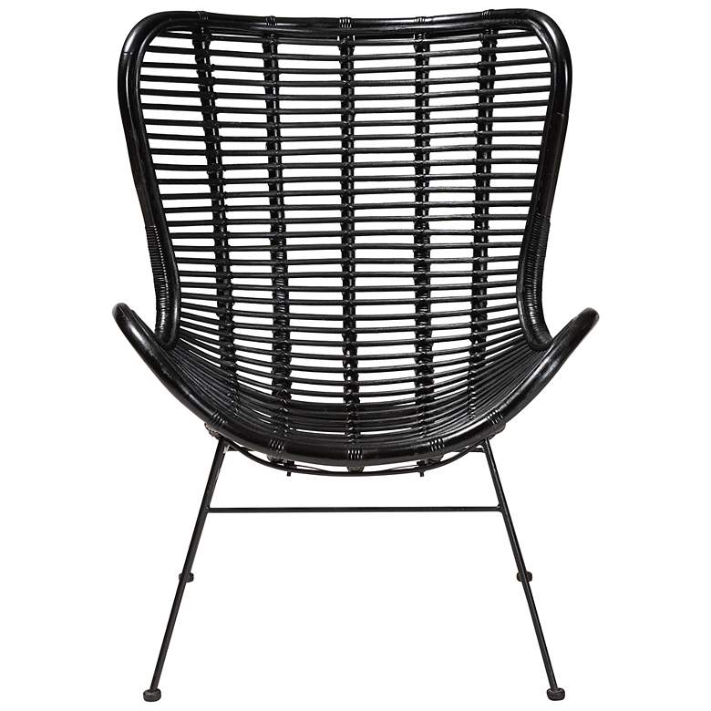 Image 6 Baxton Studio Colorado Black Rattan Accent Chair more views