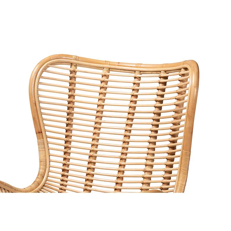 Image 3 Baxton Studio Colorado Natural Brown Rattan Accent Chair more views