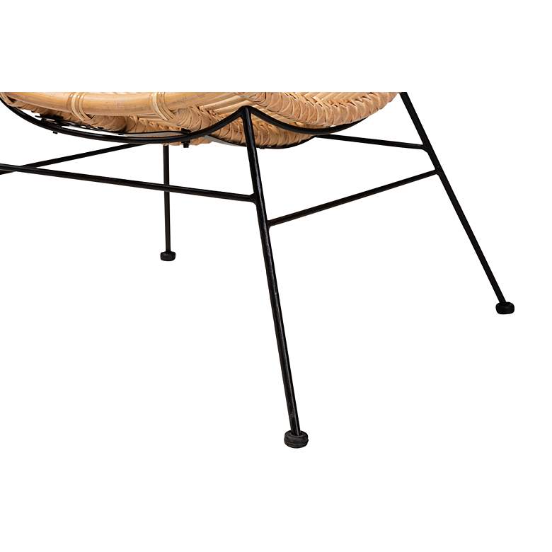 Image 4 Baxton Studio Colorado Natural Brown Rattan Accent Chair more views