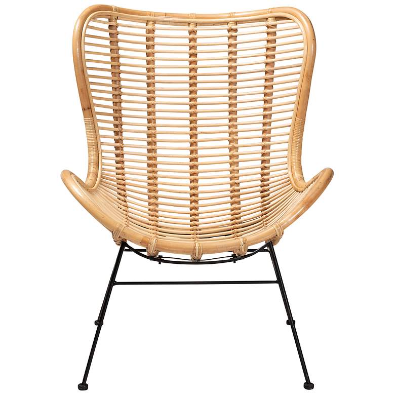 Image 6 Baxton Studio Colorado Natural Brown Rattan Accent Chair more views