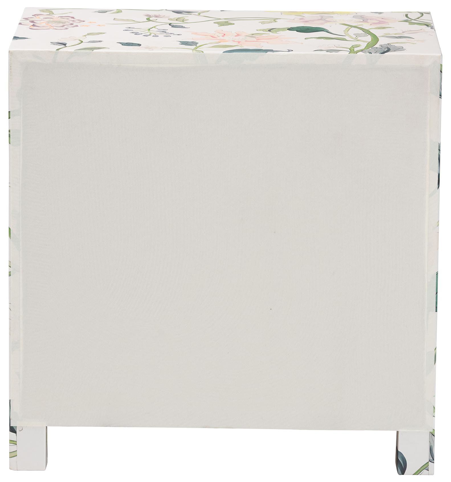 Image 6 Baxton Studio Connery Floral  End Table - 3-Drawer Storage Cabinet more views