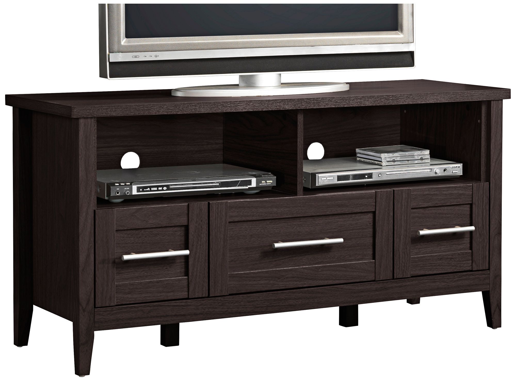 Baxton Studio Contemporary Espresso 3 Drawer TV Cabinet 8D072