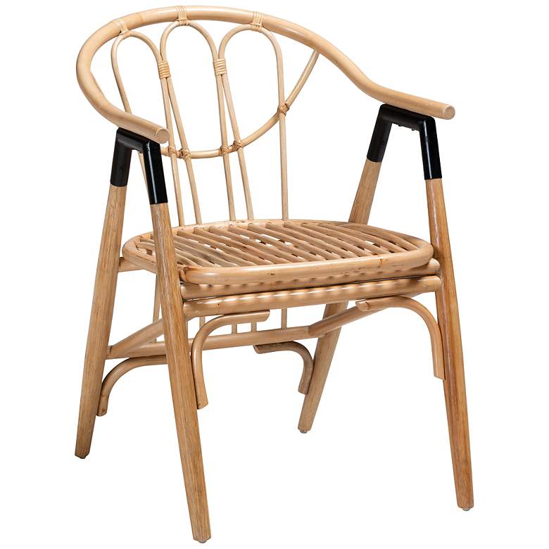 Image 1 Baxton Studio Cyntia Natural Brown Rattan Dining Chair