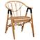 Baxton Studio Cyntia Natural Brown Rattan Dining Chair
