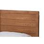 Baxton Studio Daina Ash Walnut Wood Queen Size Platform Bed