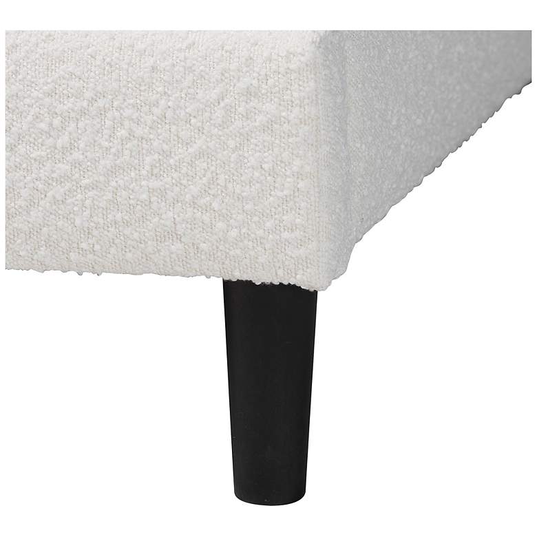 Image 6 Baxton Studio Dalton Boucle Cream Fabric Upholstered Platform Queen Bed more views