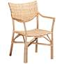 Baxton Studio Damani Natural Brown Rattan Dining Chair