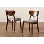 7_Baxton Studio Damara Gray Fabric Dining Chairs Set of 2 more views