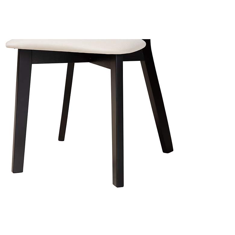 Image 4 Baxton Studio Dannell Black Wood Dining Chairs Set of 2 more views