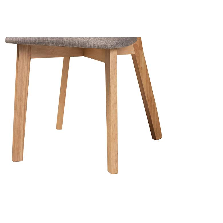 Image 4 Baxton Studio Dannell Natural Oak Dining Chairs Set of 2 more views