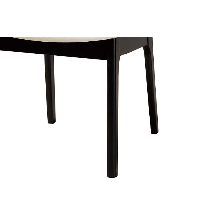 Image 4 Baxton Studio Dannon Black Wood Dining Chairs Set of 2 more views