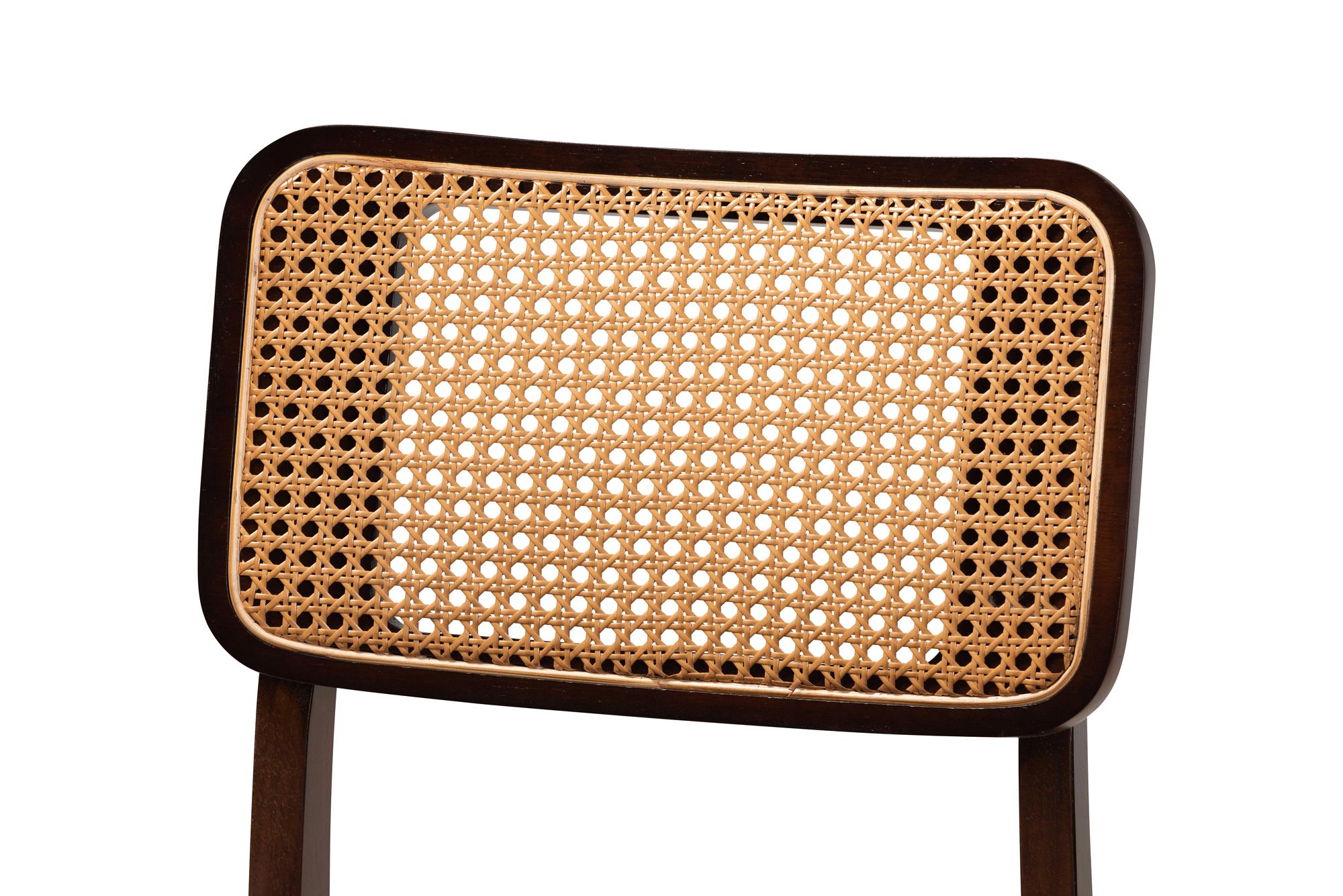 Image 3 Baxton Studio Dannon Grey Fabric Walnut Wood 2-Piece Dining Chair Set more views