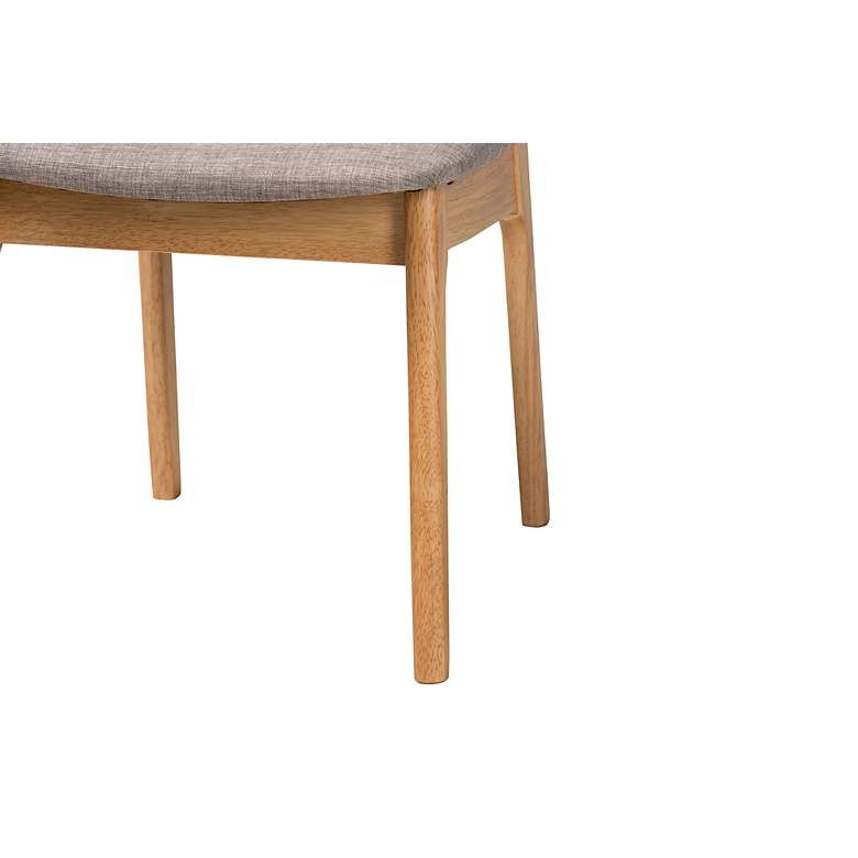 Image 4 Baxton Studio Dannon Natural Oak Wood Dining Chairs Set of 2 more views