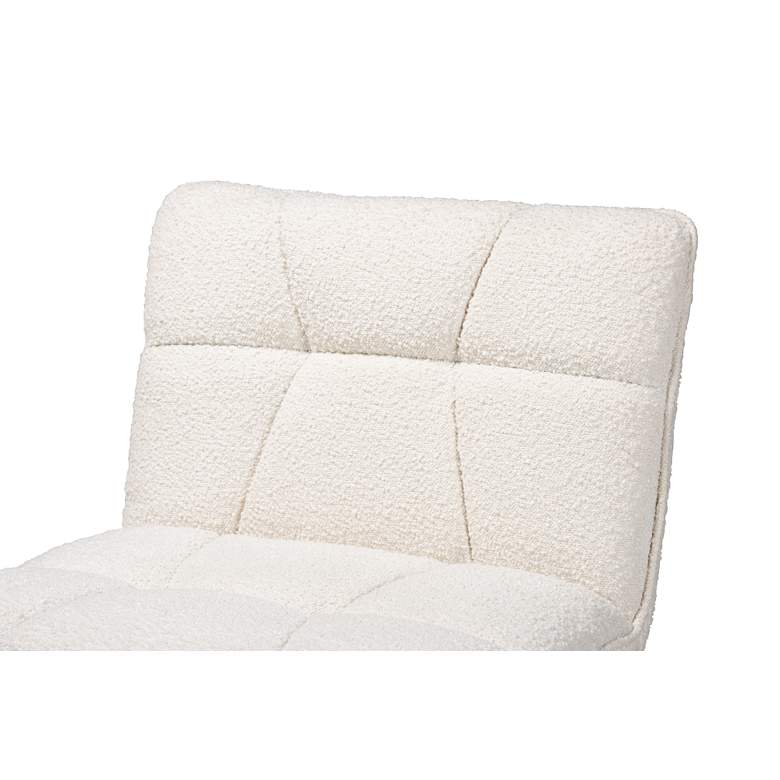 Image 3 Baxton Studio Darielle Cream Tufted Fabric Accent Chair more views