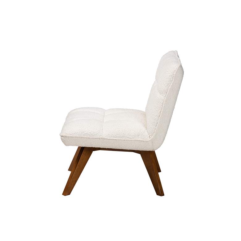 Image 7 Baxton Studio Darielle Cream Tufted Fabric Accent Chair more views