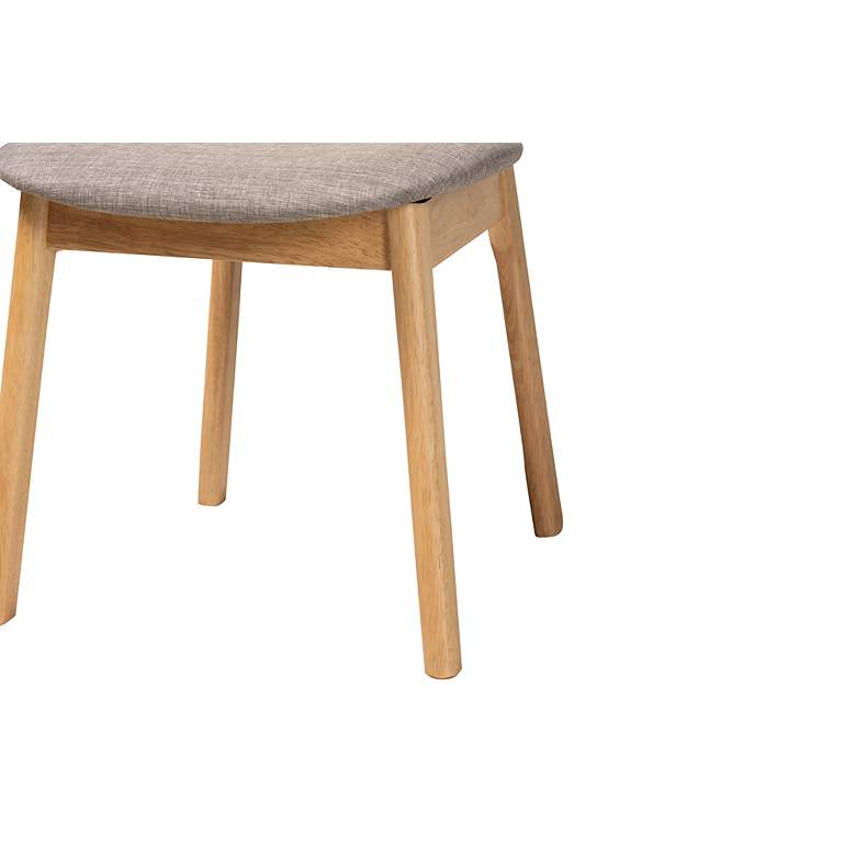 Image 4 Baxton Studio Darrion Natural Oak Dining Chairs Set of 2 more views